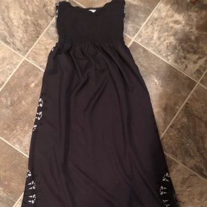 Element strapless maxi dress with back cutout